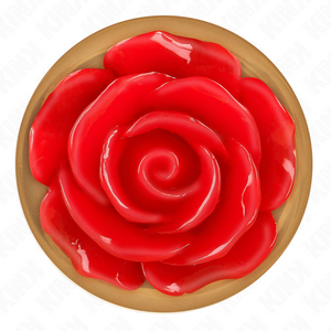 Plug bijou Or rose avec rose rouge 8.9 cm taille M — emballage