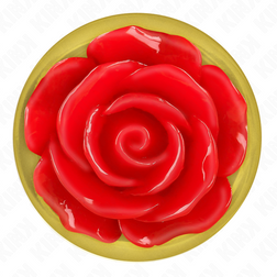 Plug bijou Or avec rose rouge 10.2 cm taille L — emballage
