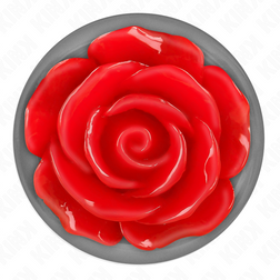 Plug bijou rose rouge acier 10.2 cm taille L — emballage