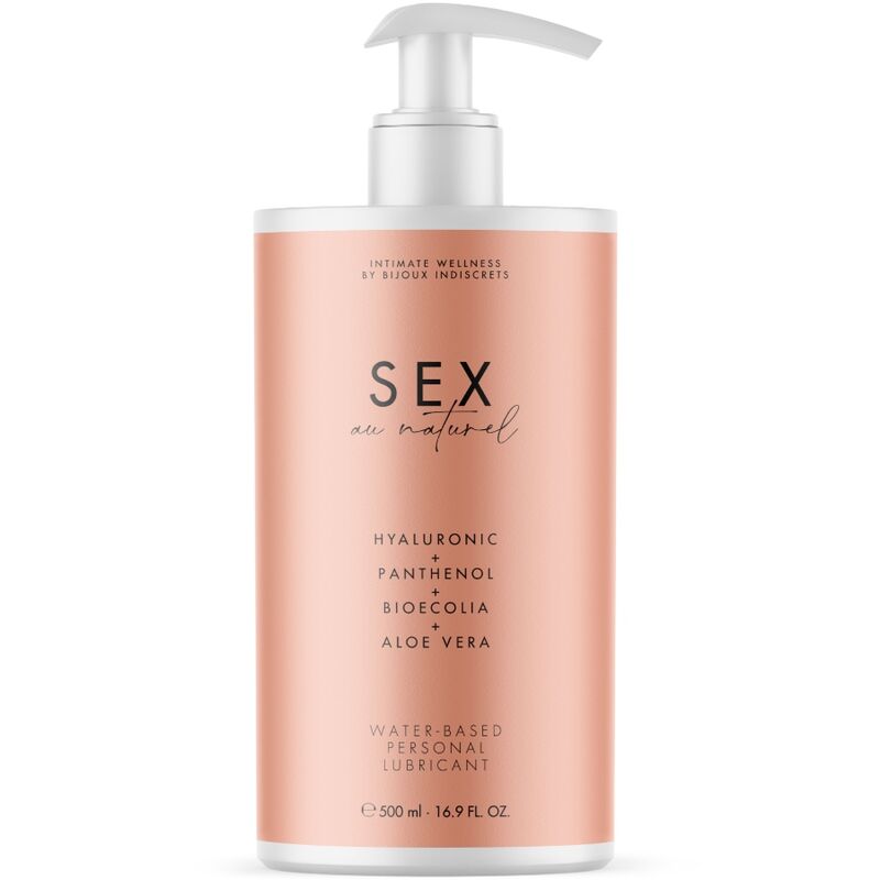 Lubrifiant eau acide hyaluronique et prébiotique 500 ml — Sex Au Naturel · Bijoux Au Naturel · Lubrifiants
