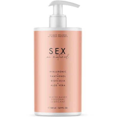 Lubrifiant eau acide hyaluronique et prébiotique 500 ml — Sex Au Naturel · Bijoux Au Naturel · Lubrifiants