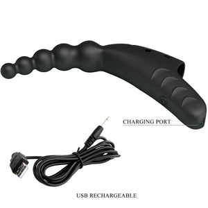 PRETTY LOVE JORDIN FINGER VIBRATOR 10 VIBRATIONS NOIR