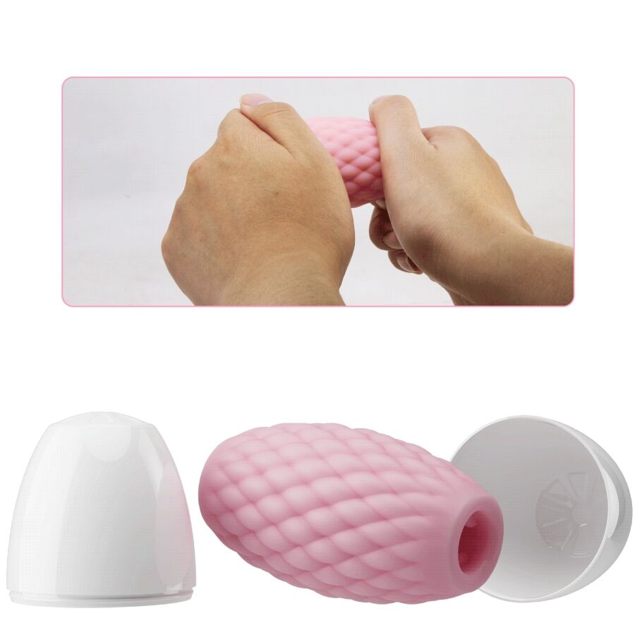 PRETTY LOVE MASTURBATEUR POUR HOMME EN SILICONE ATHENA EROS ROSE