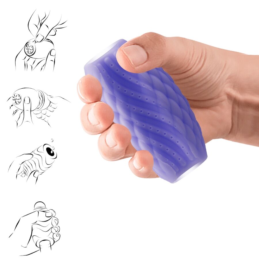 PRETTY LOVE MASTURBATEUR POUR HOMME EN SILICONE ATHENA EROS VIOLET