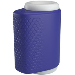 Masturbateur vibrant avec coque externe texturée alvéolée