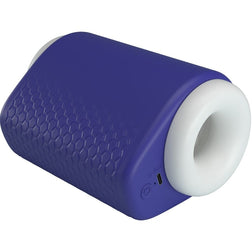 Vue oblique du masturbateur vibrant compact
