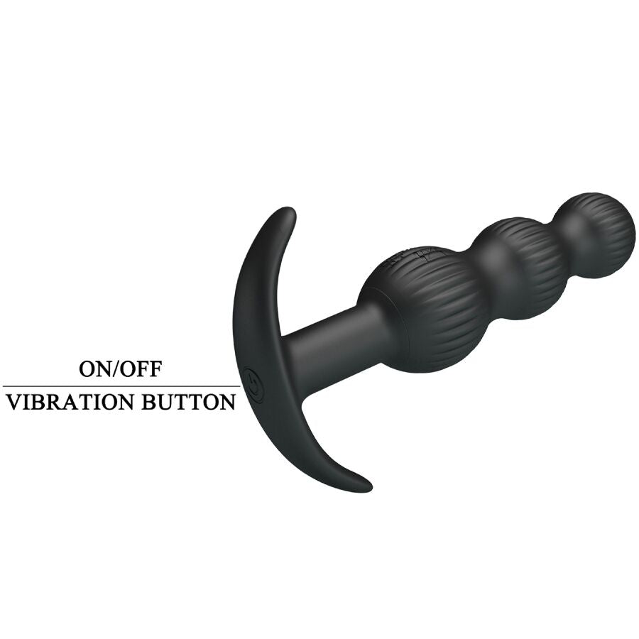 PRETTY LOVE VIBRATEUR ANAL SIDNEY 10 VIBRATIONS NOIR