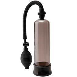 Pompe pénis modèle Power Pump en ABS noir pour le plaisir intime.