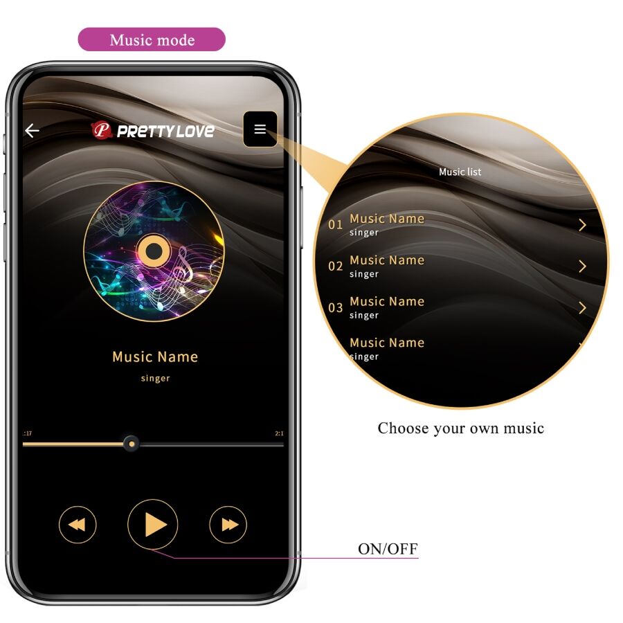 PRETTY LOVE VIBRATEUR CONTROLE PAR APPLICATION LEVIATHAN VIOLET