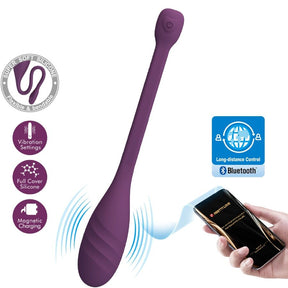 PRETTY LOVE VIBRATEUR CONTROLE PAR APPLICATION LEVIATHAN VIOLET