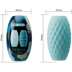 PRETTY LOVE MASTURBATEUR POUR HOMME EN TPR ATHENA EROS BLEU CIEL