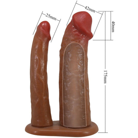 Kit harnais slip masculin double gode — emballage