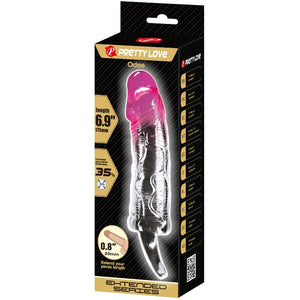 PRETTY LOVE ODES REALISTISCHE 2-CM-PENISVERLÄNGERUNGSHÜLLE ROSA