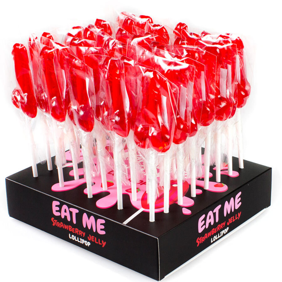 Secretplay penis lollipops, 40 penis-shaped lollipops in cocktail flavours.