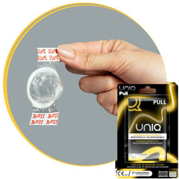UNIQ PRESERVATIFS SANS LATEX AVEC BANDES PULL 3 UNITES
