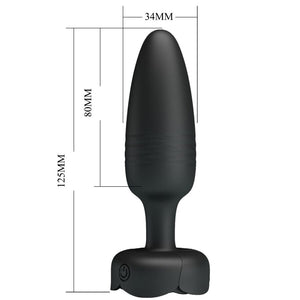 Schéma coté du plug Tarion : 125 mm de haut, 80 mm insérables, 34 mm de diamètre