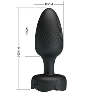 Plug vibrant LED multicolore 10,8 cm 10 modes — texture visible