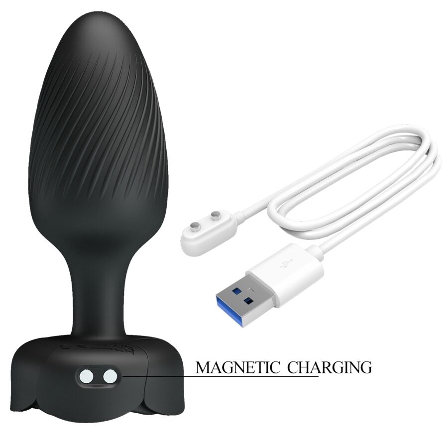 Plug vibrant LED multicolore 10,8 cm 10 modes — autre angle