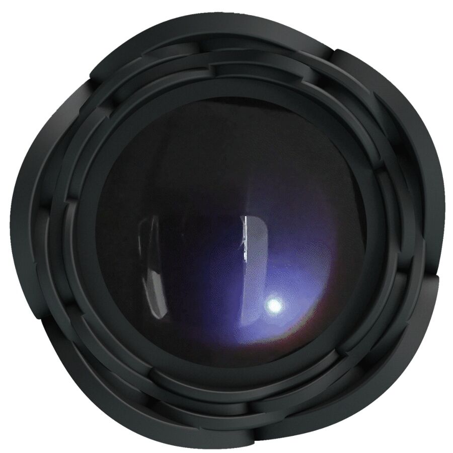 Plug vibrant LED 9,8 cm silicone noir — vue détaillée