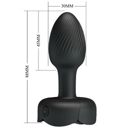 Schéma technique des dimensions du plug anal en millimètres