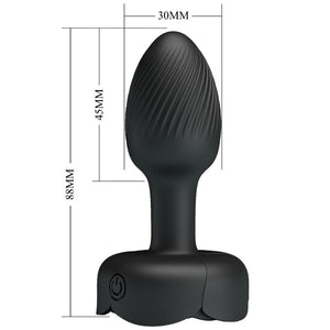 PRETTY LOVE PLUG ANAL OLMAN AVEC LUMIERE LED NOIR 88 CM