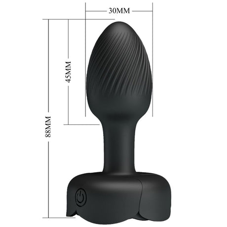 Schéma technique des dimensions du plug anal en millimètres