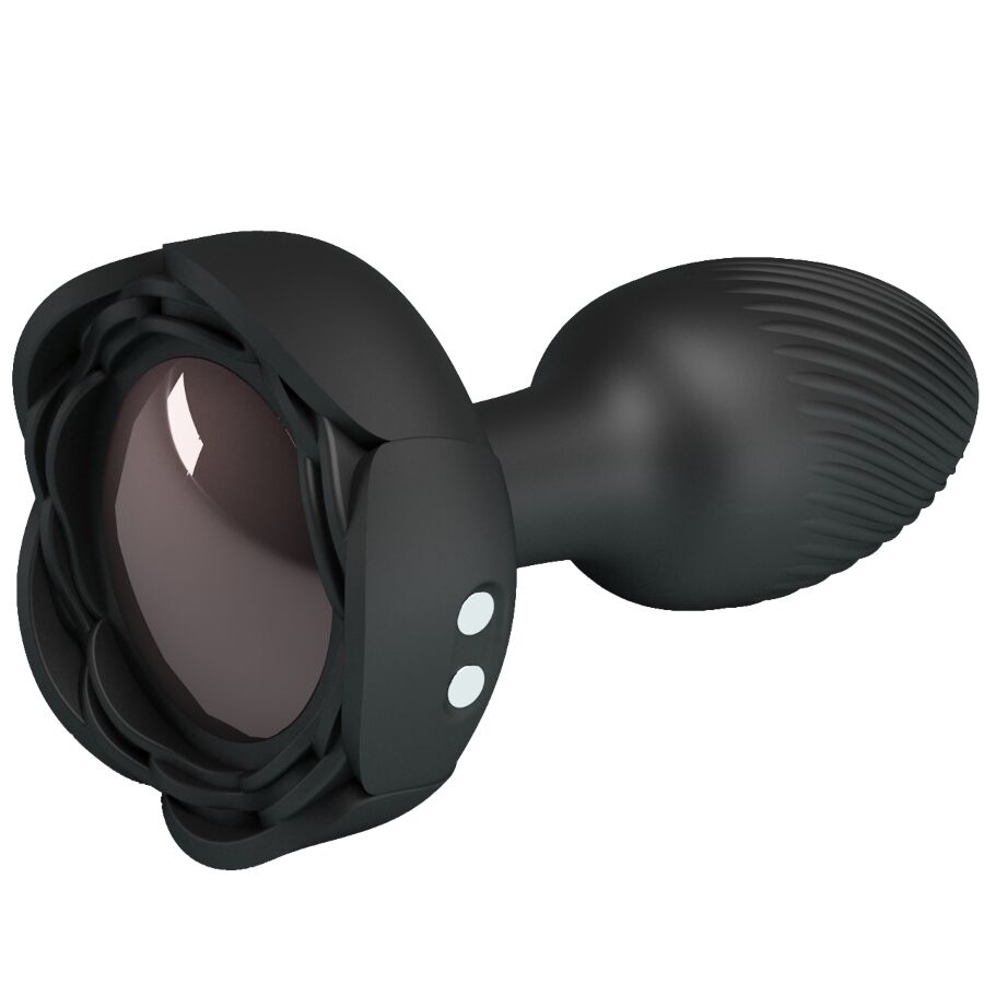 PRETTY LOVE PLUG ANAL OLMAN AVEC LUMIERE LED NOIR 88 CM