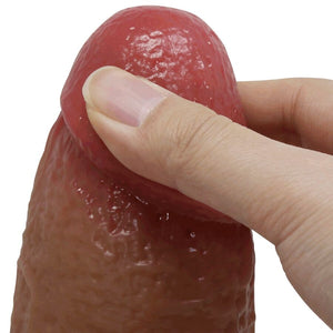 Gode ultra-réaliste double densité 22 cm — texture visible
