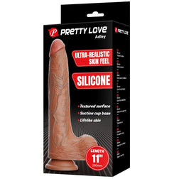 Gode réaliste double densité 28 cm — vue de profil