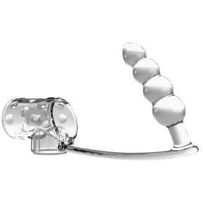 PRETTY LOVE MANCHON PENIS AVEC PLUG ANAL TRANSPARENT