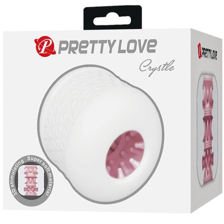PRETTY LOVE MASTURBATEUR HOMME CRYSTLE BLANC