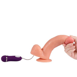 Vibrationsdildo 20 cm mit Saugnapf und Fernbedienung — Phantom