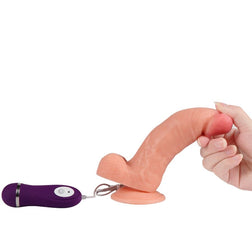 Gode vibrant trapu 17,5 cm ventouse et télécommande — Iron Dragon