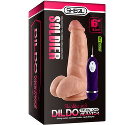 Gode réaliste vibrant souple 16 cm — Soldier