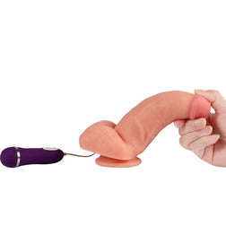 Gode réaliste vibrant gland bombé 17 cm — Red Eagle