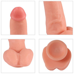 Gode réaliste vibrant gland bombé 17 cm — Red Eagle