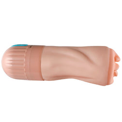 Vue profil du masturbateur bouche vibrant en silicone souple