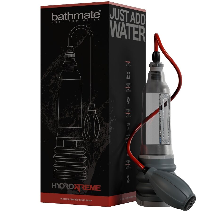 Pompe hydraulique premium pénis 10-15 cm — HydroXtreme 6 · Bathmate · Pompes & gaines