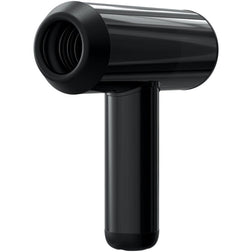 Vue profil du masturbateur automatique noir rechargeable