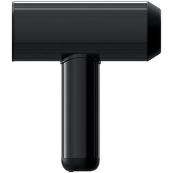 Masturbateur automatique noir sous un angle horizontal