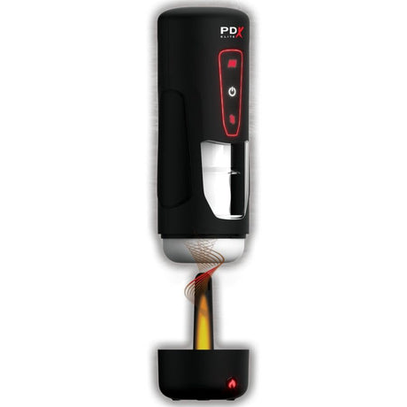Masturbateur automatique va-et-vient chauffant USB-C — gros plan