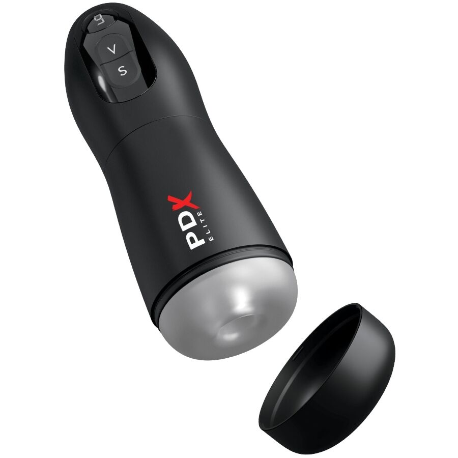 Masturbateur automatique succion + vibration USB-C — vue de profil