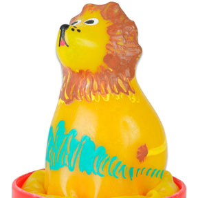Préservatif fantaisie peint main — Lion Assis · Condomerie · PRÉSERVATIFS