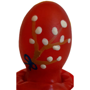 Préservatif fantaisie peint main — Œuf De Pâques Rouge · Condomerie · PRÉSERVATIFS