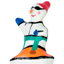 Préservatif décoratif peint à la main — Snowboarder XL — emballage
