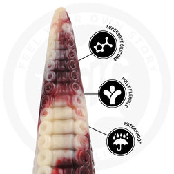 Détails des caractéristiques du gode tentacule XL
