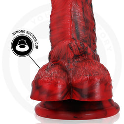 Base ventouse du gode équin Vulcanus pour usage mains libres