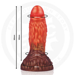 Schéma technique des dimensions du gode fantasy