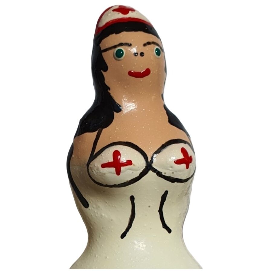 Préservatif fantaisie peint main — Infirmière Noir · Condomerie · PRÉSERVATIFS
