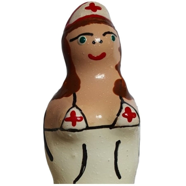 Préservatif fantaisie peint main — Infirmière Brune · Condomerie · PRÉSERVATIFS